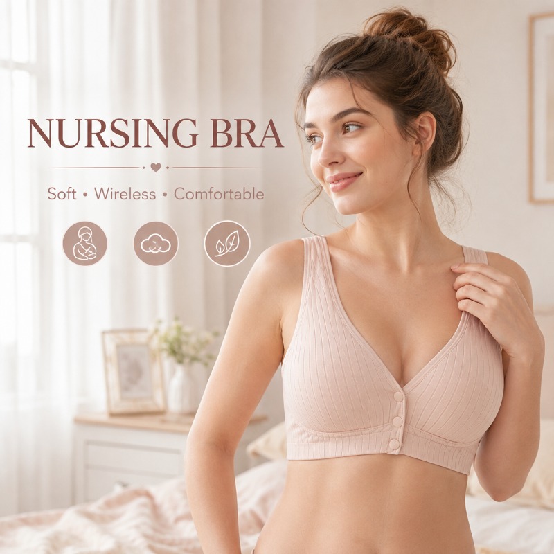 Nursing Bra Sleep - Женский бюстгальтер для кормящих мам, без