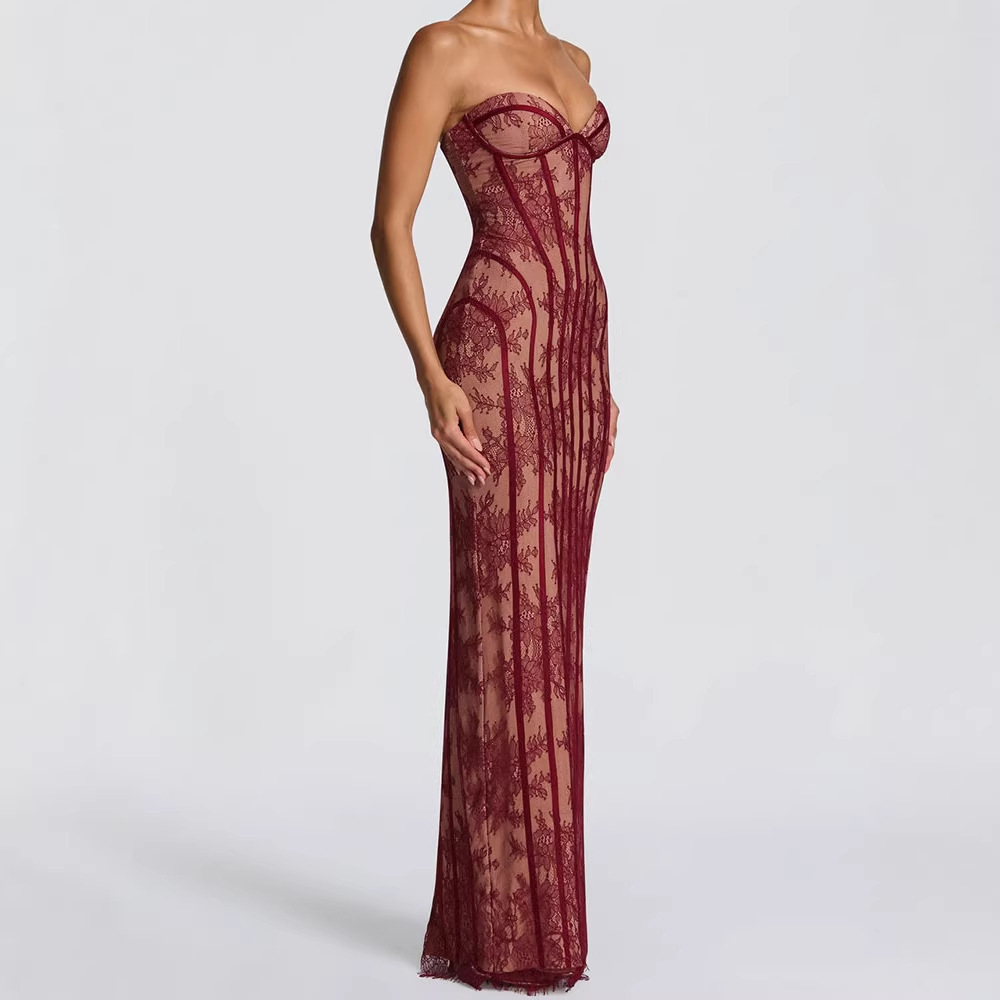Платье макси без бретелек обле – обзор и цена Strapless Bra Backless