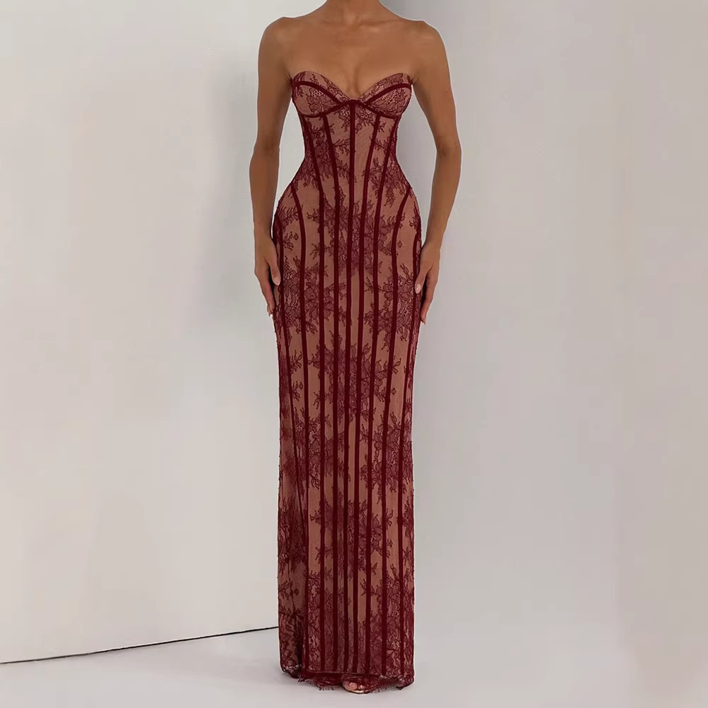 Платье макси без бретелек обле – обзор и цена Strapless Bra Backless