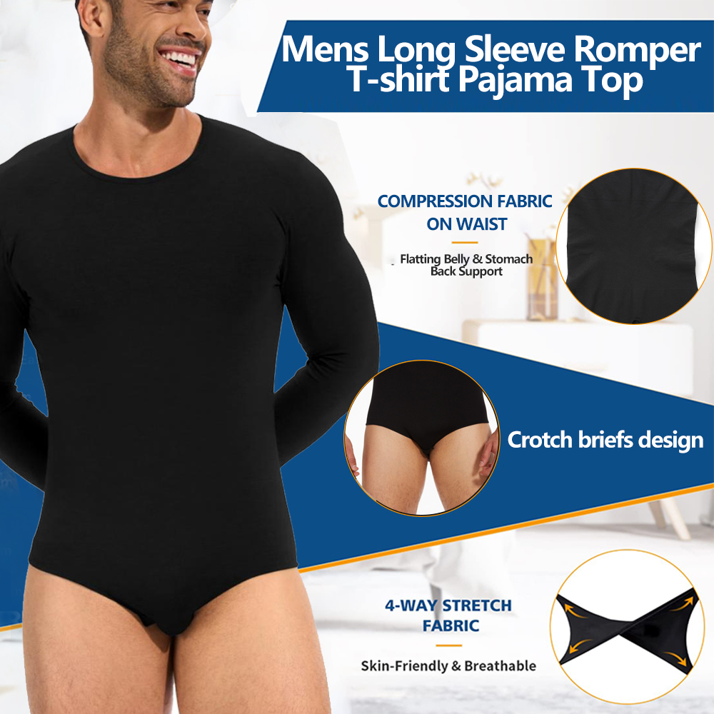 Мужское боди с длинными рукава – обзор и цена Shapewear Bodysuit Firm